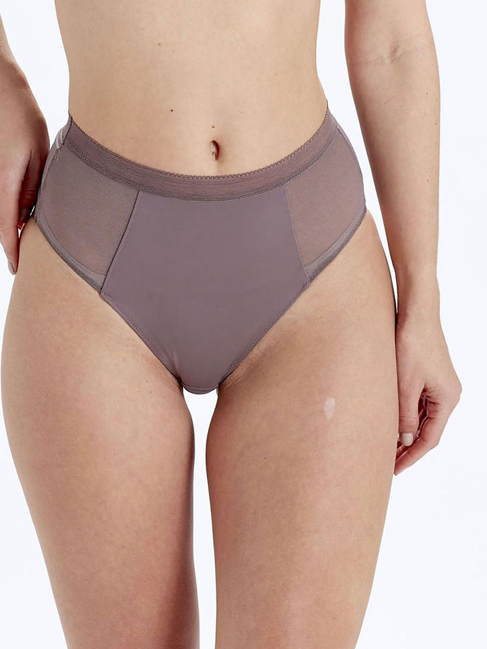 Высокие трусики Naturals High Waisted Brief (Размер: L) (Цвет: фиолетовый)