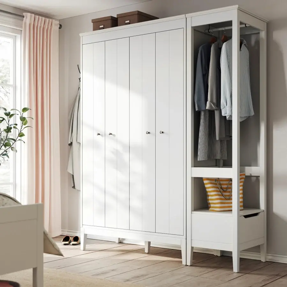 Комбинация для хранения - IDANÄS/IDANАS  IKEA/ ИДАНАС ИКЕА,180x59x211 см, белый