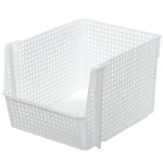Корзинка для хранения Лофт10л штабелируемая (белый)