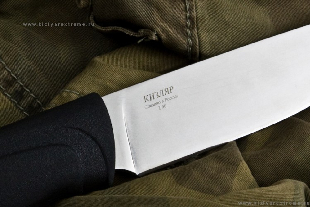 Туристический нож Стерх-1 z90 Полированный Эластрон АБС чехол