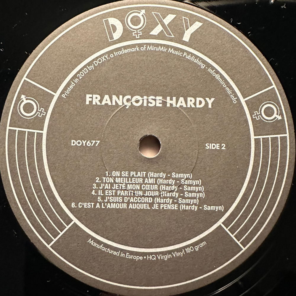 Françoise Hardy ‎– Françoise Hardy (Европа 2013г.)