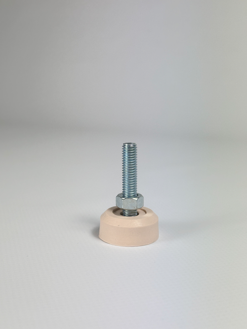 Ножка для стиральных машин М8х1,25 мм круглая слоновая кость