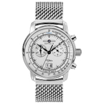 ZEPPELIN 100 Quartz Movement Water Resistant For Everyday Use Men"s Watches Watch 43mm Silver Dial