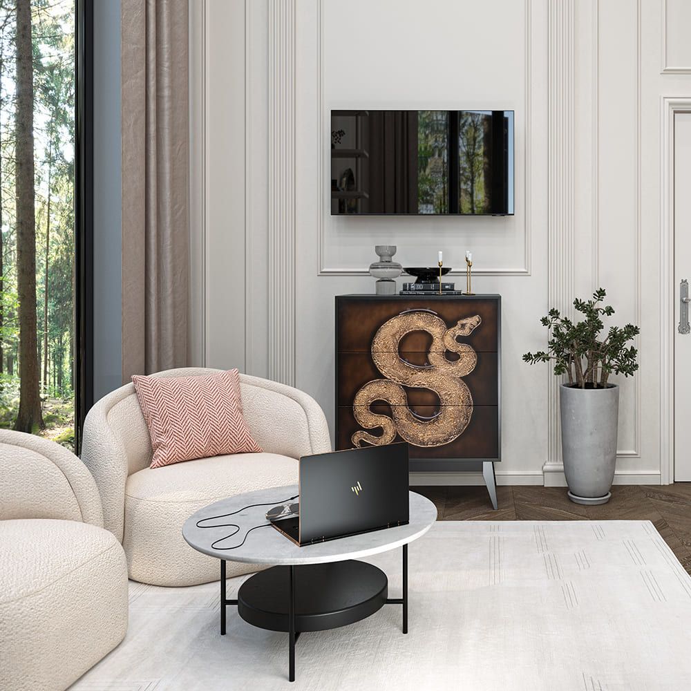 Комод Серпентис с 3 ящиками Найт