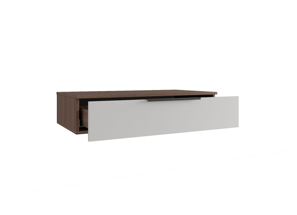 МС Роза Подвесная тумба 900 Орех Франклин/Ройс Пудра скин