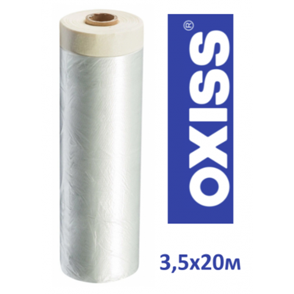 Плёнка защитная укрывная с малярной лентой 3,5 х 20 м