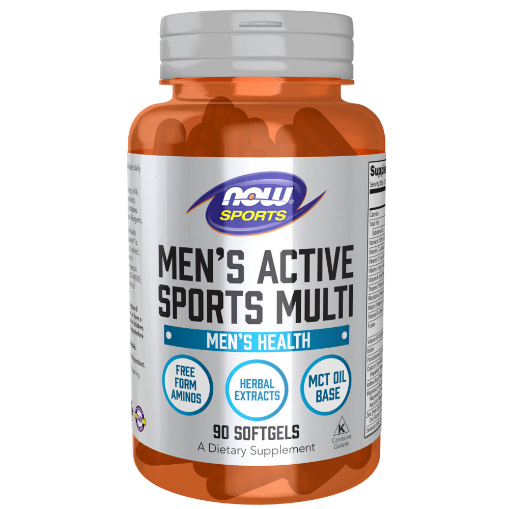 Now Foods Men's active sports multi 90 softgels , Мужские витамины