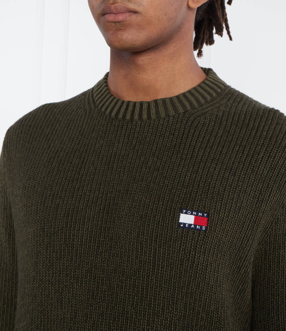 Свитер TONAL XS BADGE Tommy Jeans - зеленый(DM0DM17776)