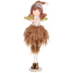 Фигурка новогодняя «Зимний показ мод» 20 см (микс), Бежевый