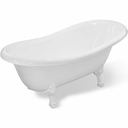 Ванна из литьевого мрамора Эстет Марсель 160х80 белая, ФР-00011772