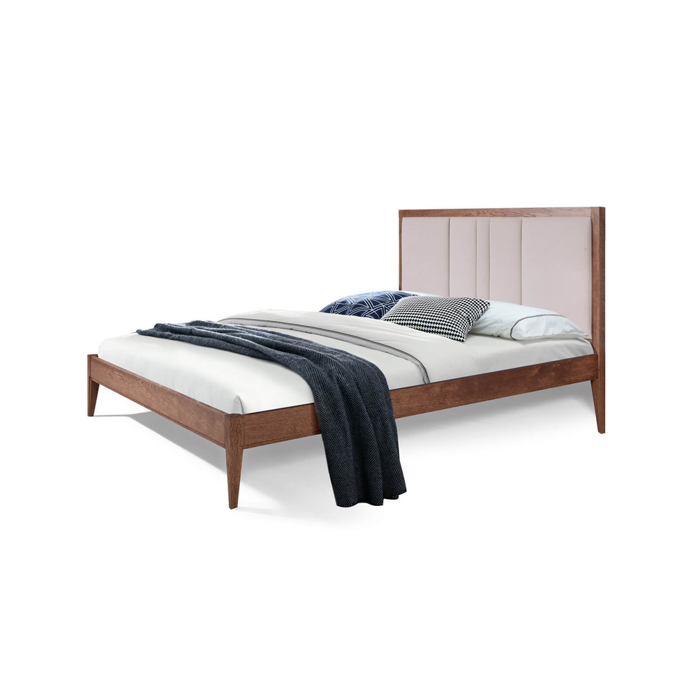 АСПЕН Кровать ГМ 8224-13 (1800) /дуб (АНТРАЦИТ/ТАБАК)