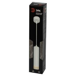 Светильник подвесной ЭРА PL18 WH/CL под лампу MR16 GU10 белый/прозрачный