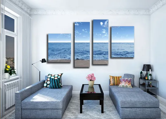 Модульная картина "Морские волны"