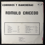 Romulo Caicedo ‎– Corridos Y Rancheras (Колумбия 1977г.) Т
