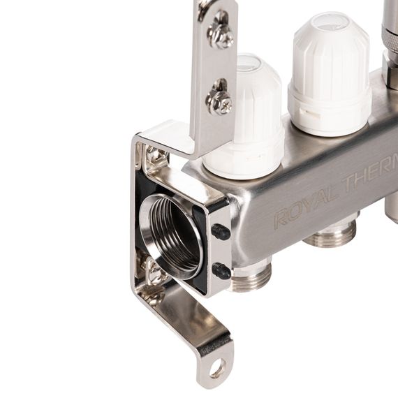 Коллектор Royal Thermo нерж. в сборе с расходомерами 1 ВР-3/4 НР с автомат. воздухоотвод-ми 8 вых. купить в Москве и Московской области по низкой цене с доставкой по России — (3) Коллектор Royal Thermo нерж. в сборе с расходомерами 1 ВР-3/4 НР с автомат. воздухоотвод-ми 8 вых. — (3)