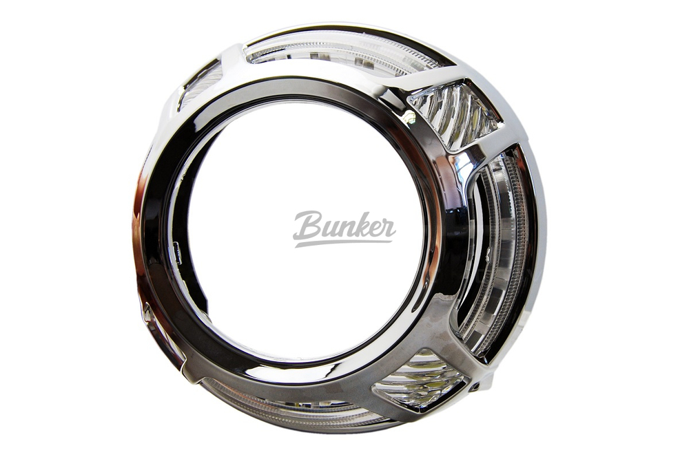 Маска для линз 3.0" c А/Г- ДХО (Белый+Желтый) №356, (шт.)