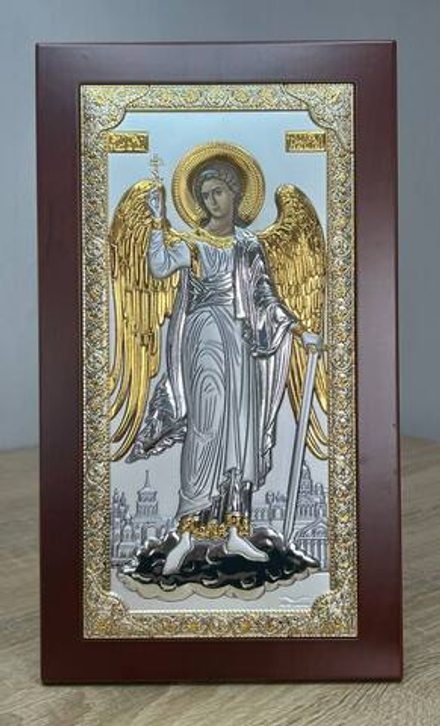 Ангел Хранитель, икона ростовая, красное дерево 102х178