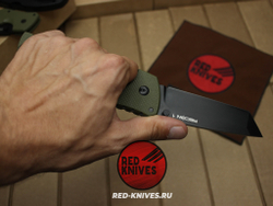 Нож Cold Steel Recon 1 Tanto G10 (V2024) - зеленая рук., черный клинок RK/Н81
