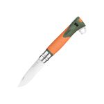 Нож туристический Opinel №12 Explore c инструментом для удаления клещей, оранжевый, 002454