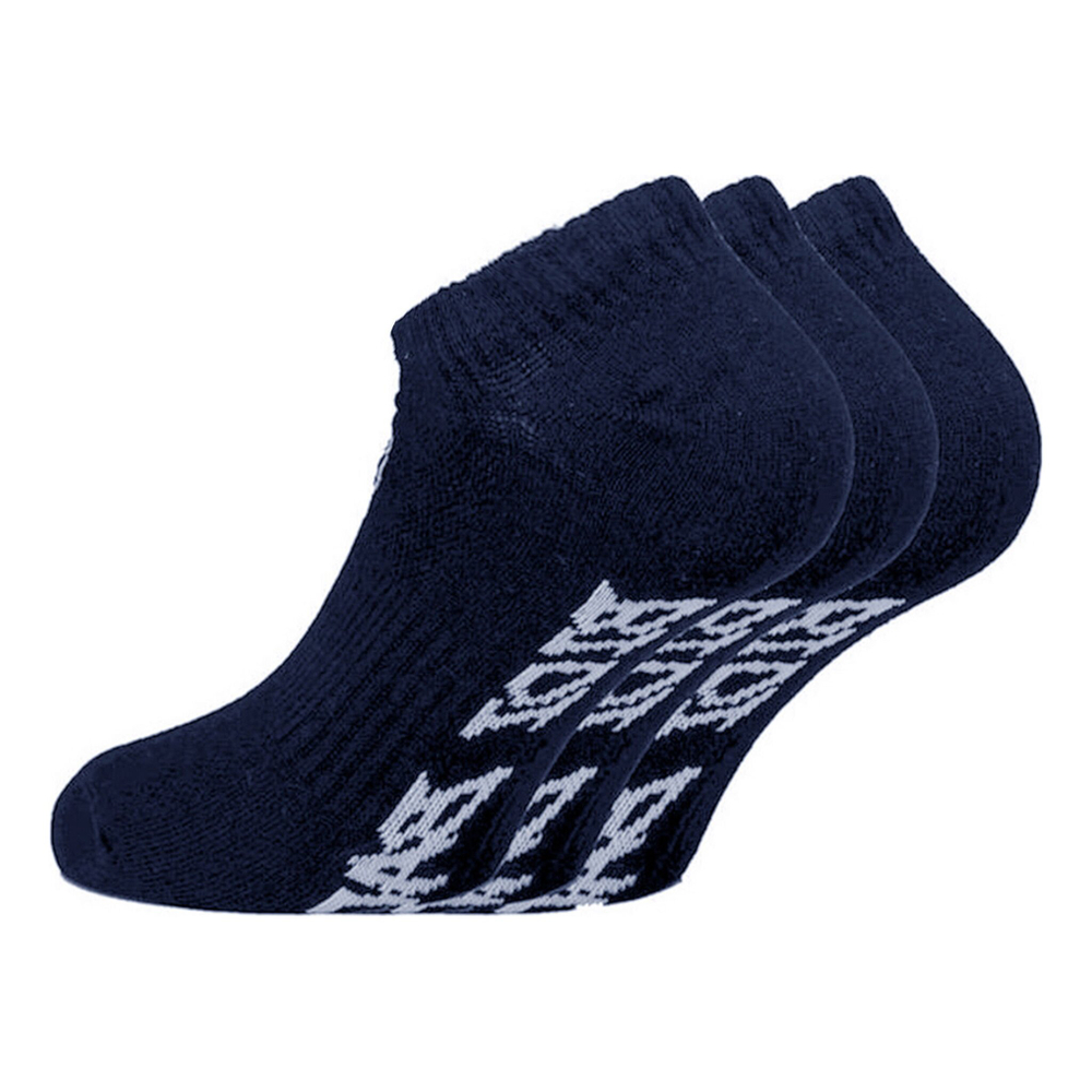 BIDI BADU No Party No Show Move Tennis Socks 3 Pack - Dark Blue, White