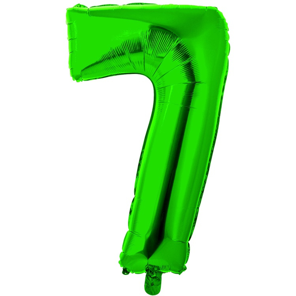 Шар фольгированный Цифра 7 66 см (Зеленый)