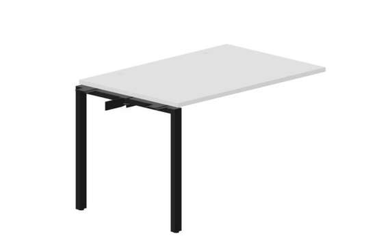 стол Strike 1180х780х750мм (2 громмета) - приставной элемент