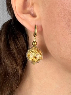 Серьги женские бижутерия из муранского стекла подвески