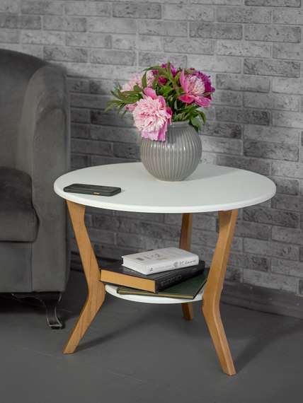 Стол журнальный BeautyStyle 13 белый/бук