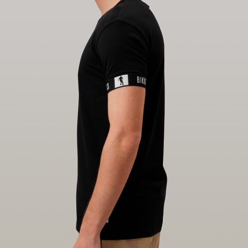 Мужская футболка черная с круглым вырезом Bikkembergs NEW PUPINO BKK42UTS17SI