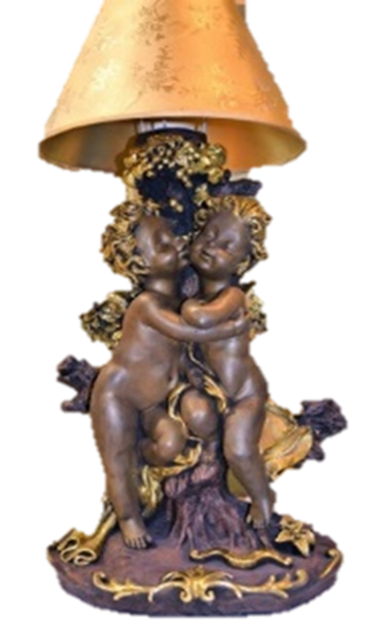 Светильник "Пара ангелов" бронза/золото ,