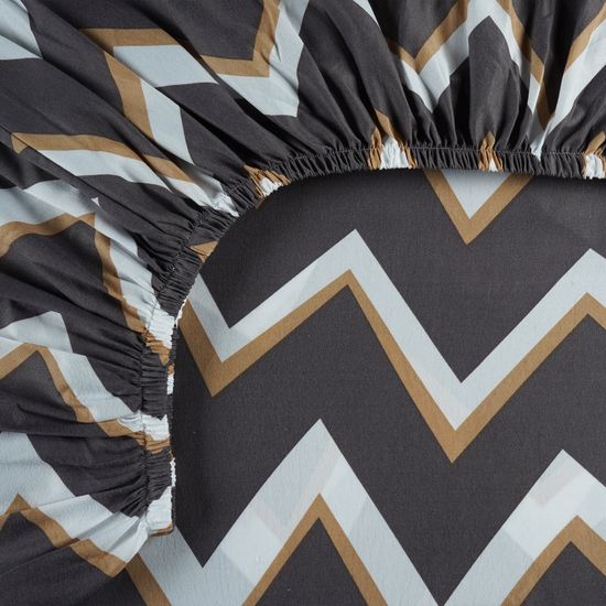 КПБ Агата коричневая, Дуэт , 70х70, простыня 180х200х30 . DOMTEKC