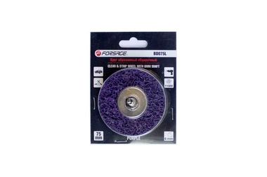 Круг абразивный зачистной для дрели 75мм (фиолетовый, ? хвостовика 6мм, max об/мин 11000), в блистере Forsage F-BD075L