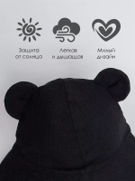 Панама летняя с ушками на завязках для детей