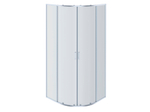 AQ NAA 2142-90 (новый артикул AQ ARI RO 09020CH) Душевой уголок 1/4 круга, двери раздвижные 900x900x2000, профиль хром, стекло прозрачное