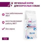 Сухой корм диетический для собак при заболеваниях ЖКТ Monge VetSolution Dog Gastrointestinal Гастроинтестинал 12кг