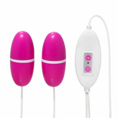 Ярко-розовые виброяйца, работающие от USB (Цвет: ярко-розовый)