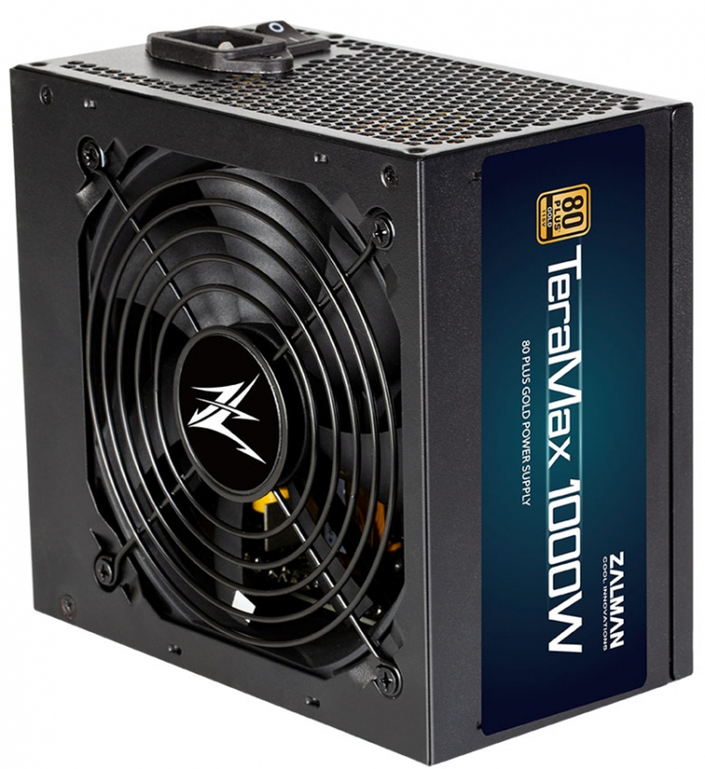 Блок питания Zalman ATX 1000W ZM1000-TMX 80+ gold (20+4pin) APFC 120mm fan 12xSATA Cab Manag RTL