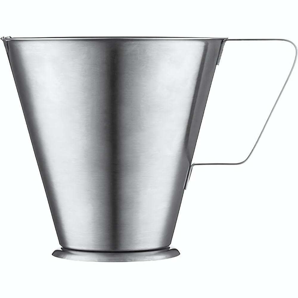Кувшин мерный «Проотель»;сталь нерж.;2л;D=17,H=17,5см;серебрист. (Цвет: серебристый)