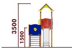 Игровой комплекс 07065.21 для детей 4-6 лет для уличной площадки
