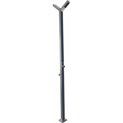 Стойка душевая  уличная с дувумя кнопками, лейками и таймером TEMPORIZADA. 13416.B глянцевый