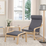 Кресло - IKEA POÄNG/POANG/ПОЭНГ ИКЕА, 68х82х100 см, синий