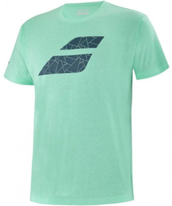 Футболка мужская теннисная Babolat Exercise Big Flag Tee Men - cockatoo heather