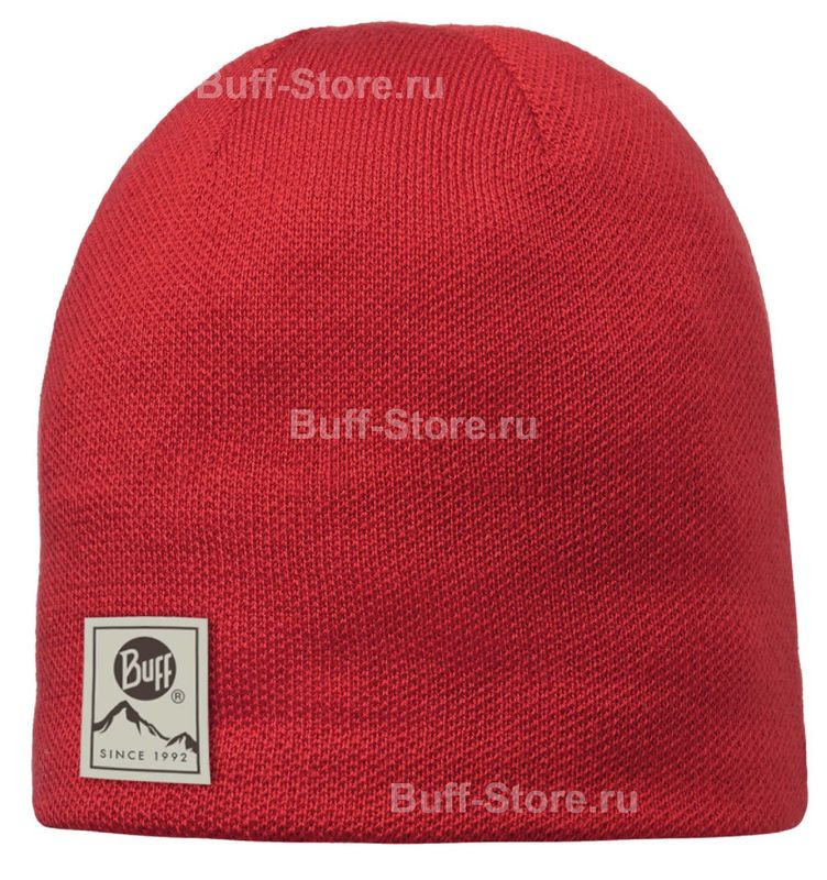 Вязаная шапка Buff Solid Red Фото 1