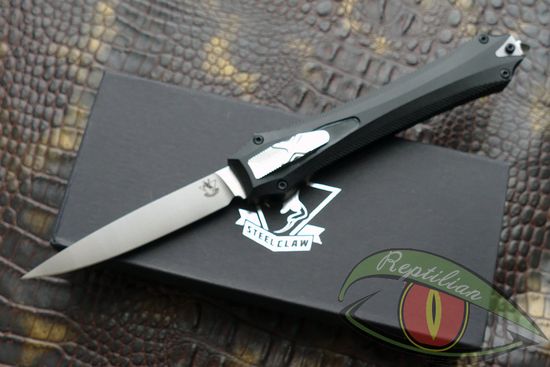 Складной нож автоматический Steelclaw Бретер-02 c клинком из стали D2, рукоять алюминий