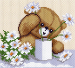 "Цветы для мамы"-1167/1 канва с рисунком