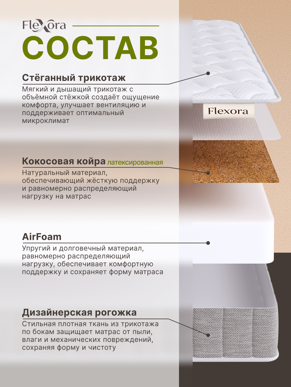 Матрас Flexora Confidence