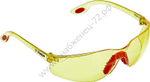 ЗУБР СПЕКТР 3 жёлтые, широкая монолинза, открытого типа, защитные очки (110316)