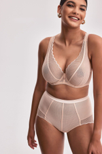 Телесный бюстгальтер-бралетт с мягкими чашками +size Chita (Размер: 90E) (Цвет: телесный)