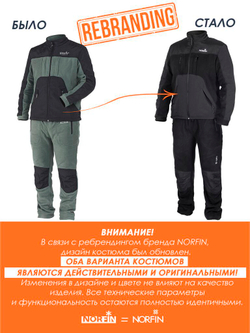 Костюм флис. Norfin POLAR LINE 2 GRAY 01 р.S