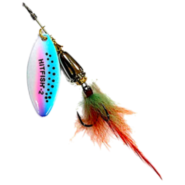 Блесна вращ. HitFish 3002-2-066 Palia Long Acoustic 55мм 10г №2 цвет 66